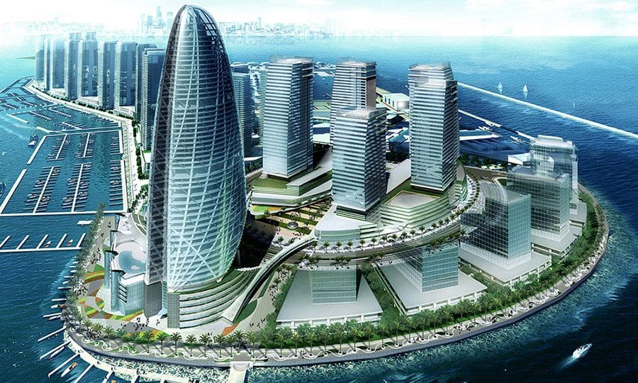 Dubai Maritime City Skyline